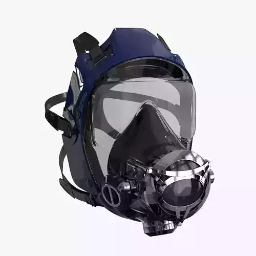 Scuba Diving Mask Low-poly 3D model