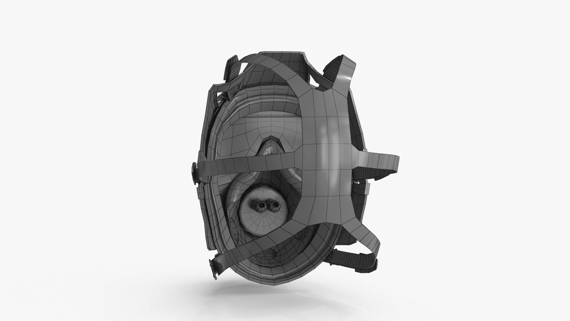 Scuba Diving Mask Low-poly 3D model_17