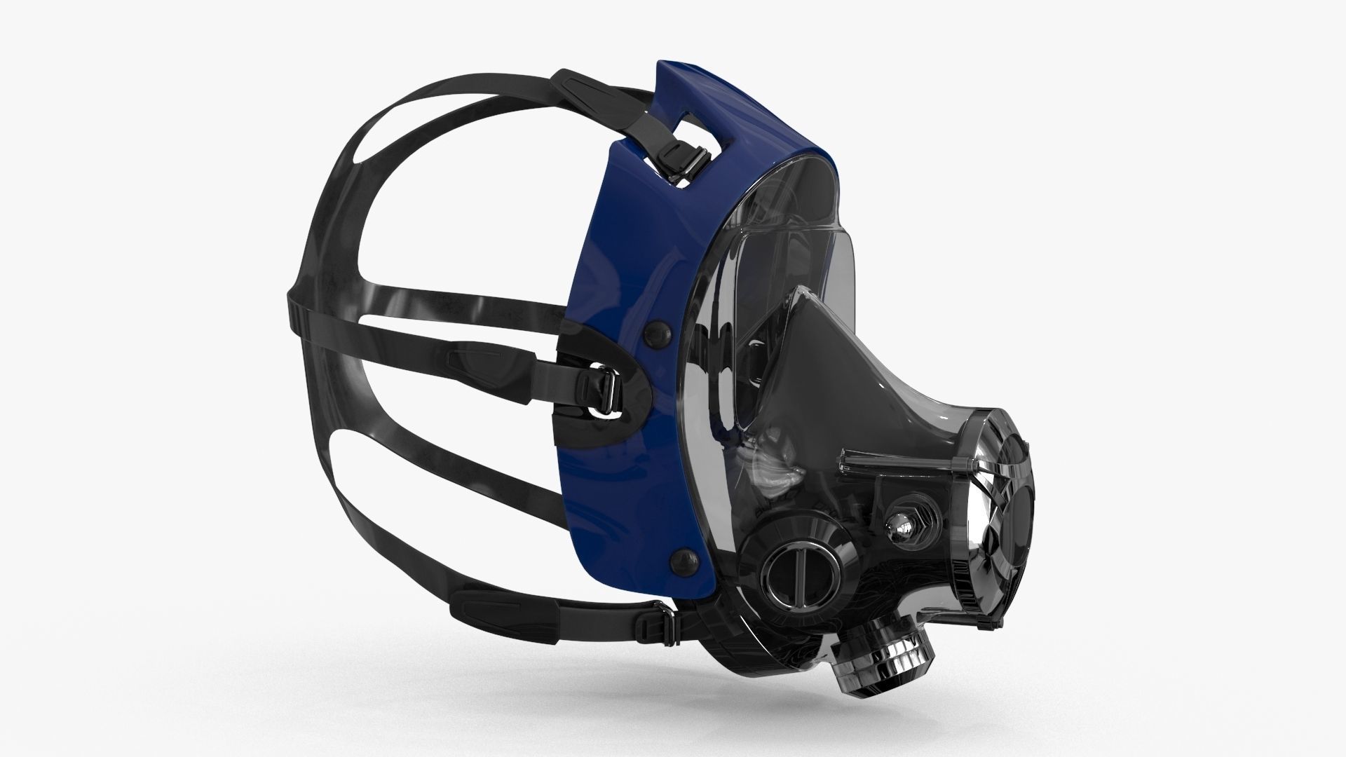 Scuba Diving Mask Low-poly 3D model_12
