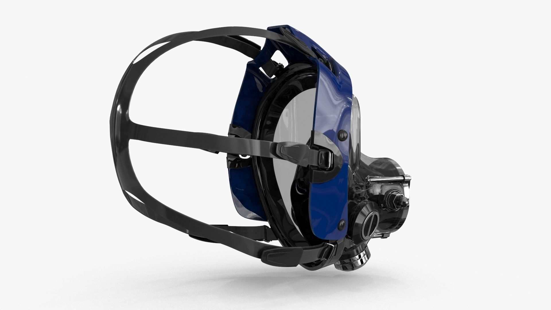 Scuba Diving Mask Low-poly 3D model_11
