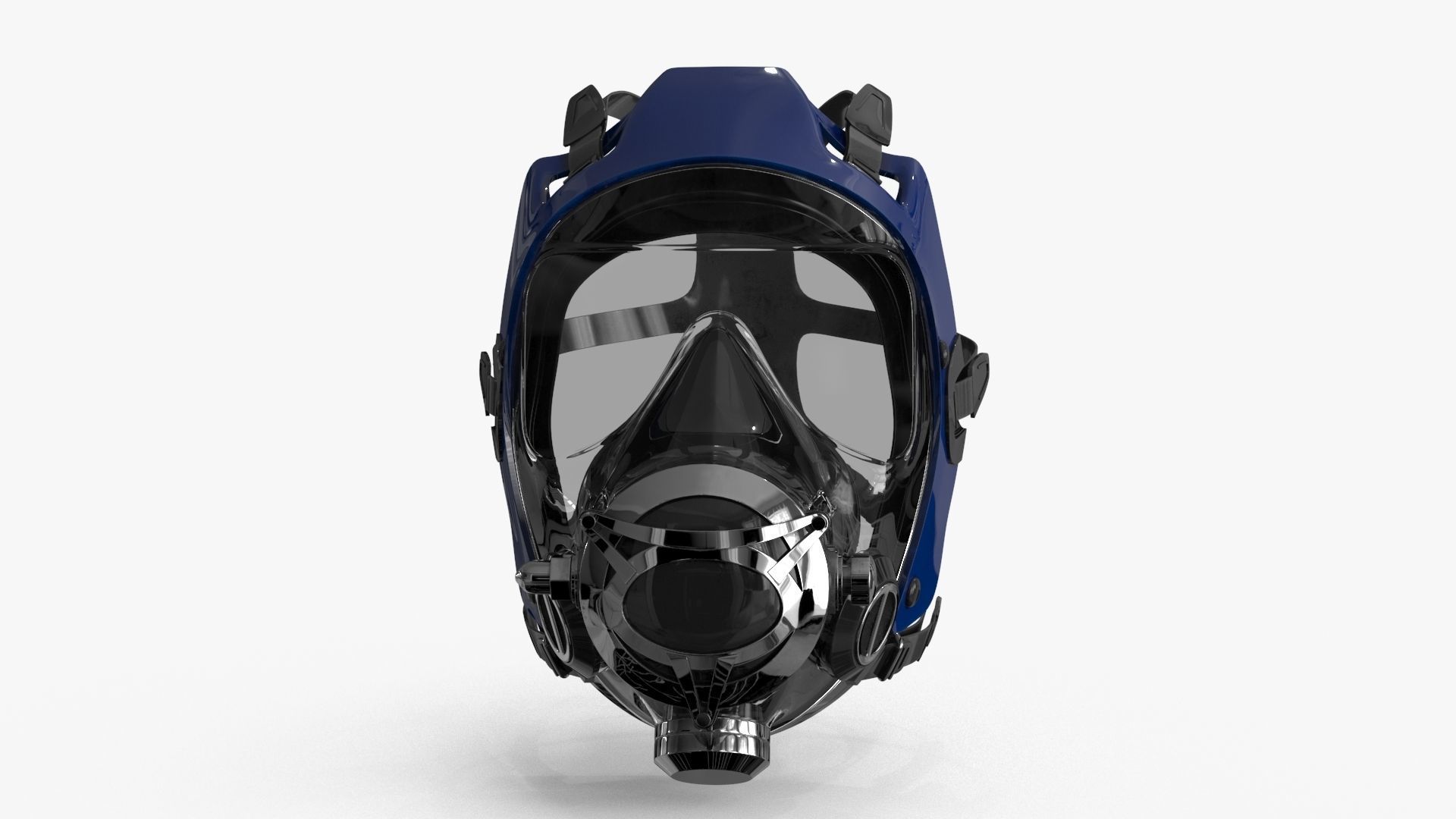 Scuba Diving Mask Low-poly 3D model_5