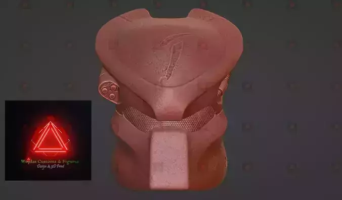 AvP Scar Predator Bio Mask 3D print model