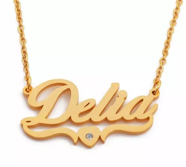 Name necklace Delia 3D print model