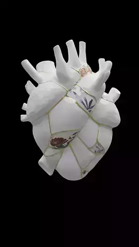  Heart vase