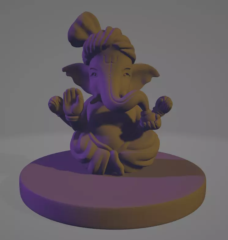 GANESH JI IDOL 3D model 3D printable | CGTrader