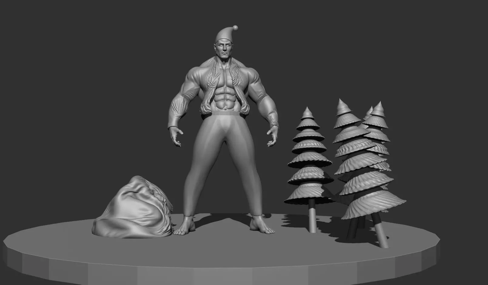 Santa Claus 3D model 3D print model_0