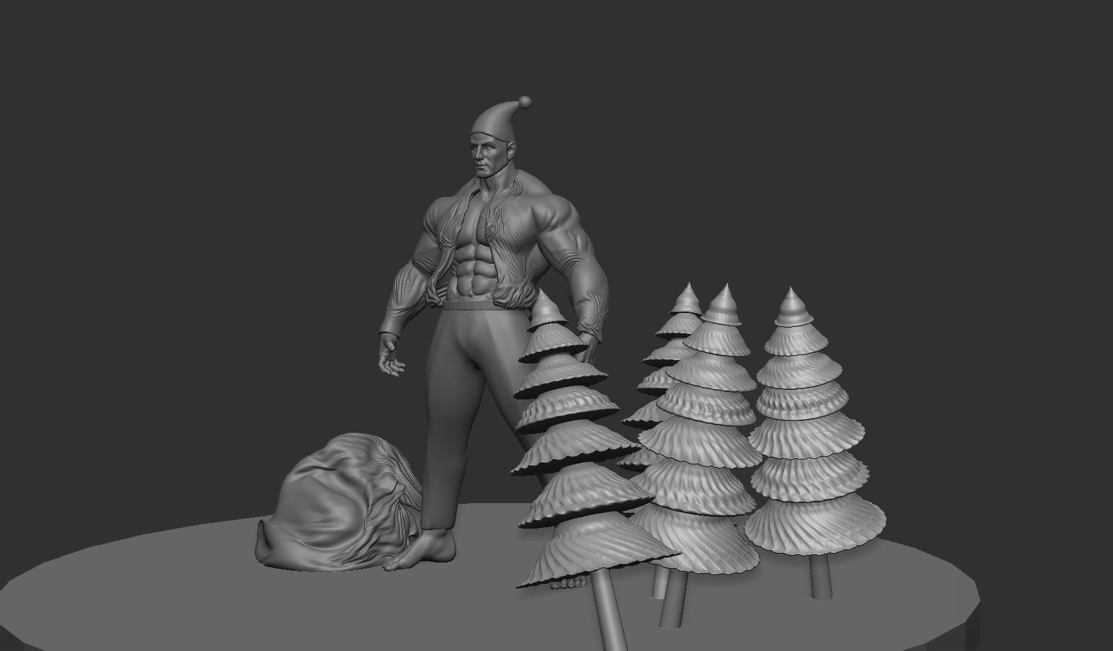 Santa Claus 3D model 3D print model_1