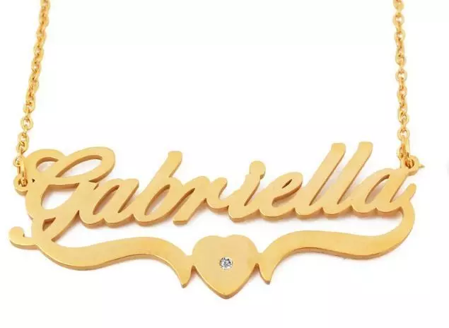 Gabriella name necklace 3D print model