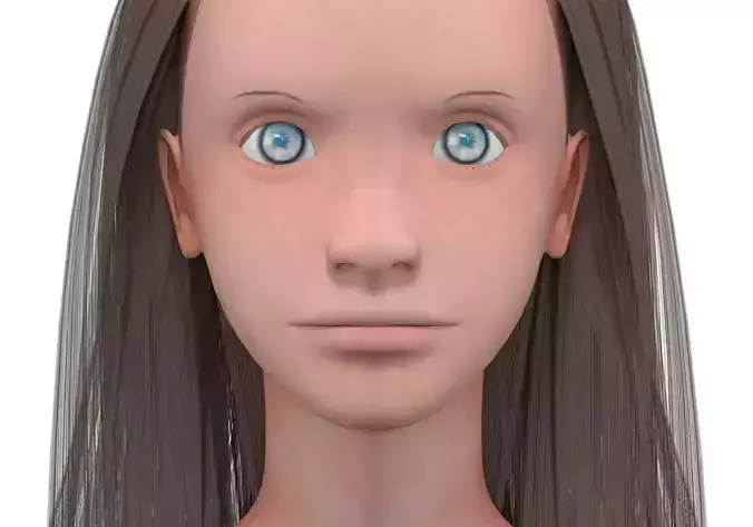 Girl with brown hair 