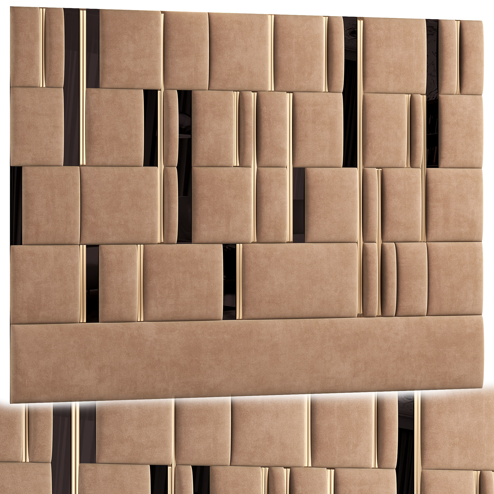  Wall Panel 01 3D model_1