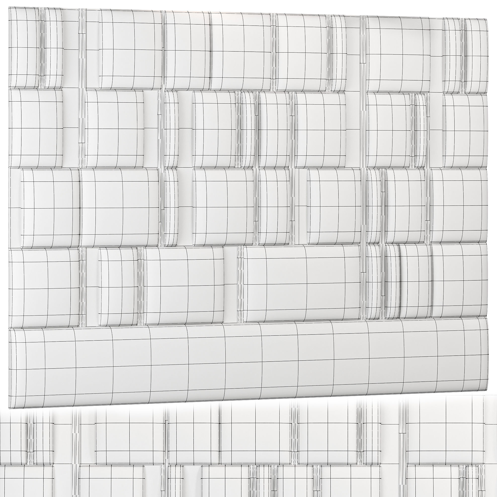  Wall Panel 01 3D model_2