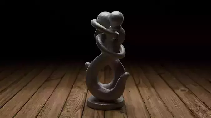 Hooks In Love Low-poly 3D model