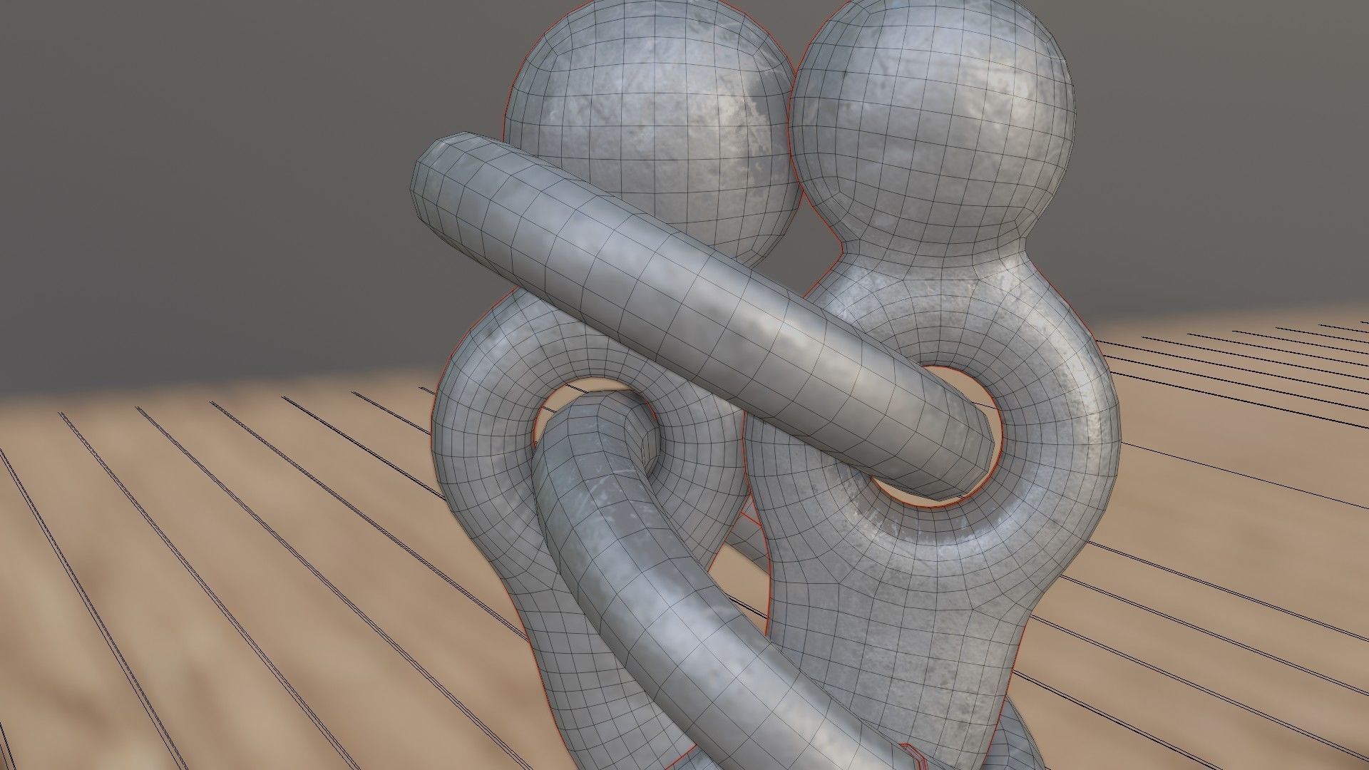 Hooks In Love Low-poly 3D model_25