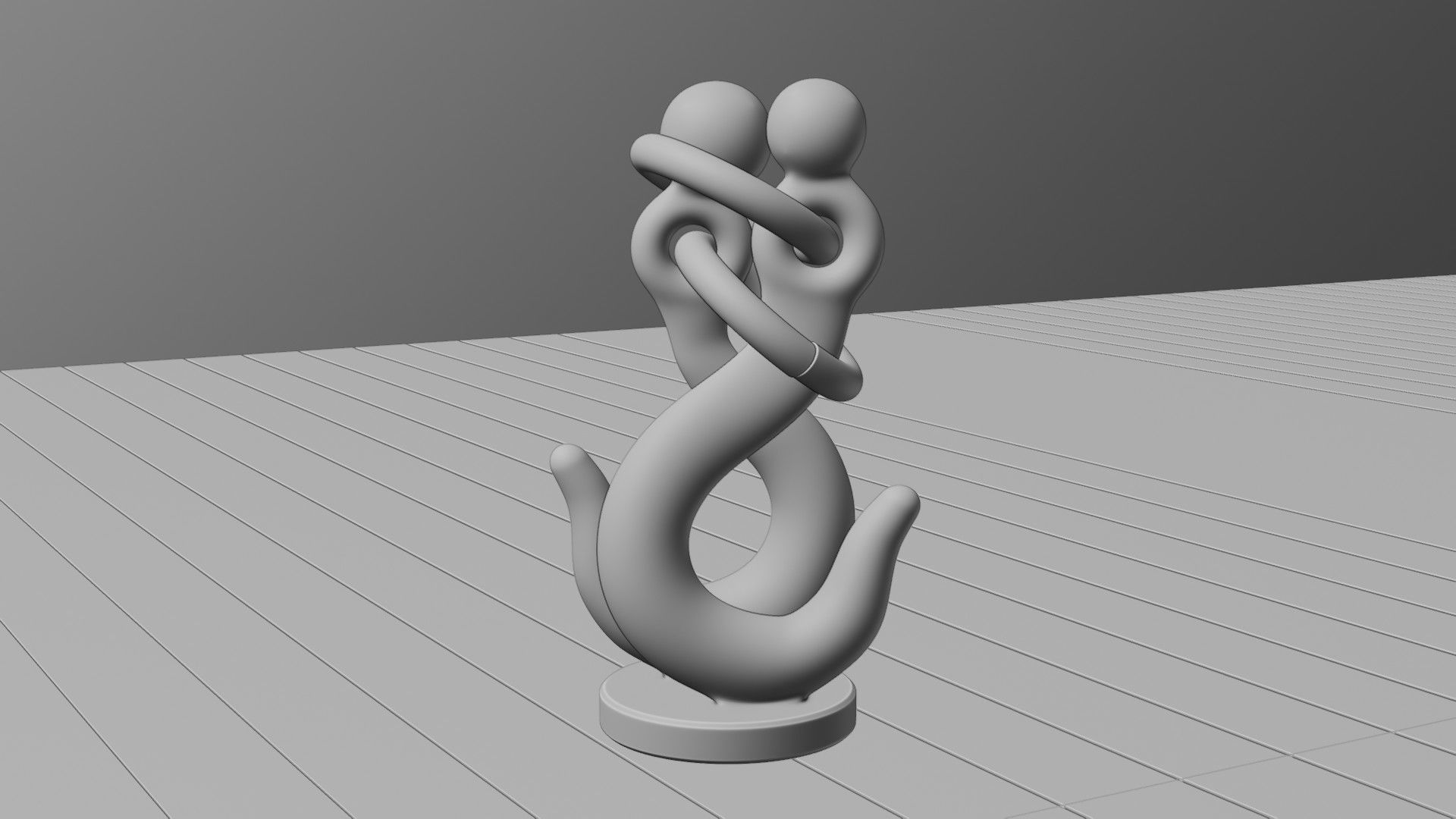 Hooks In Love Low-poly 3D model_9