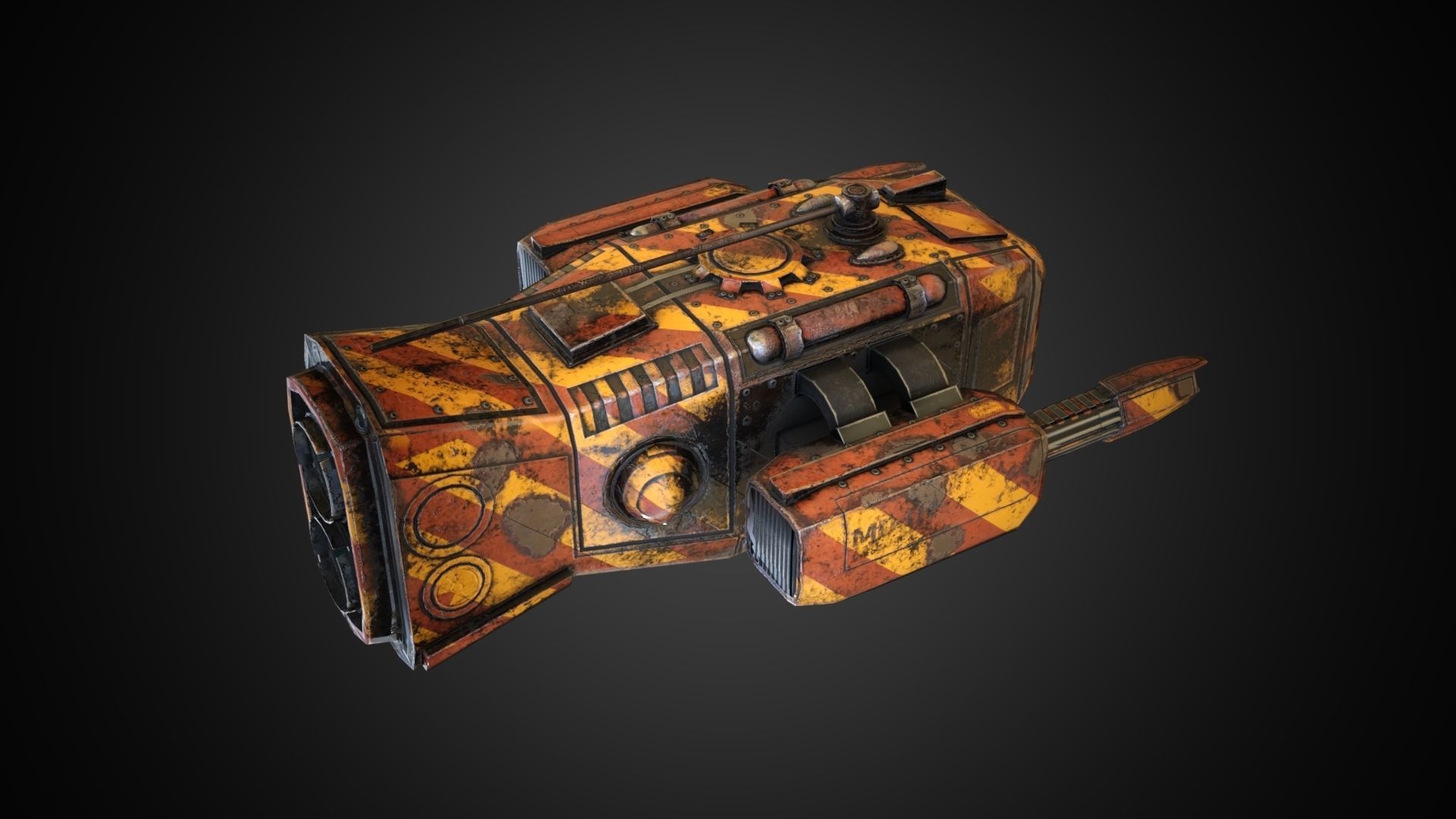 Sci-fi Drone MD-01 Low-poly 3D model_7