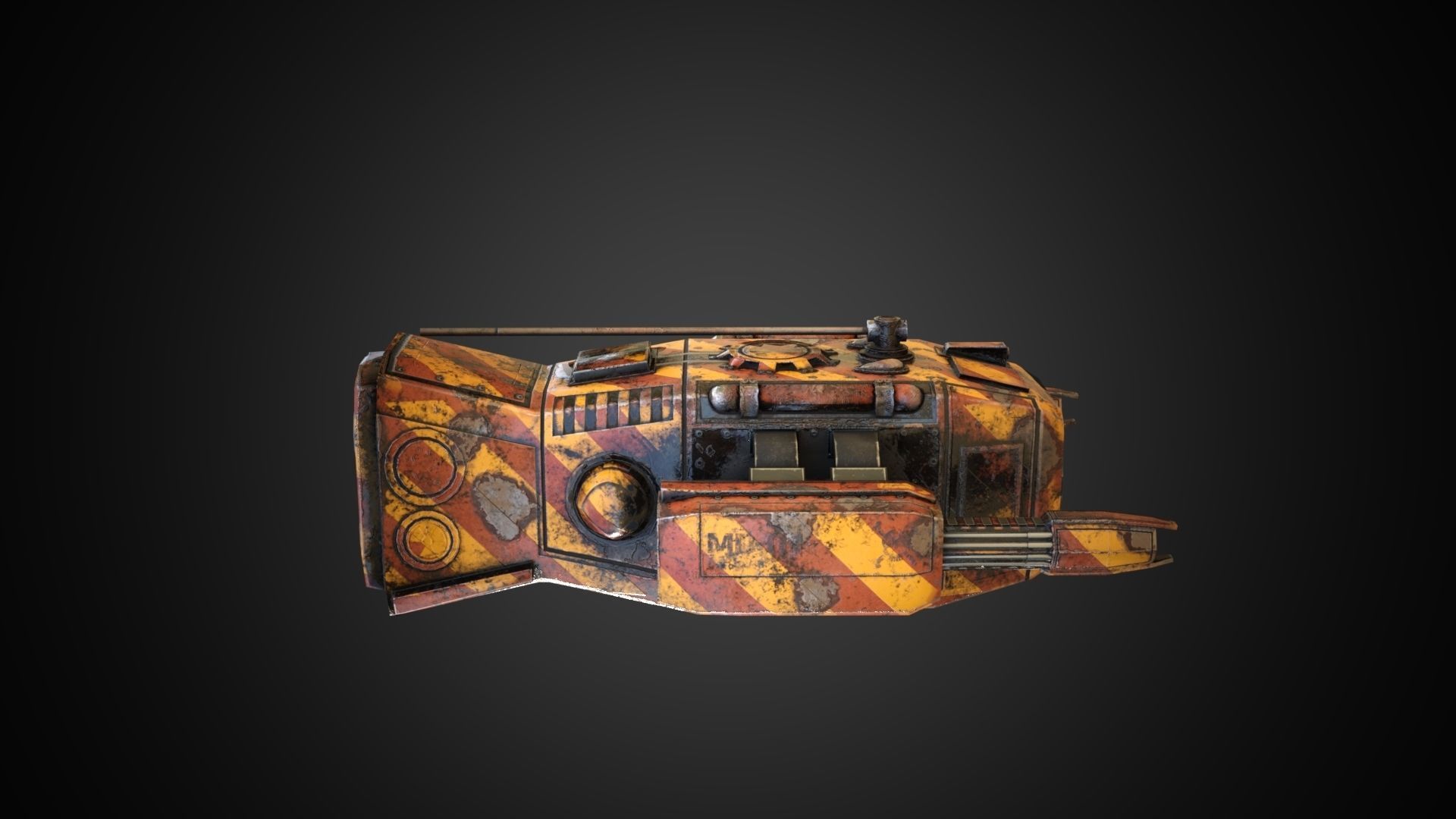 Sci-fi Drone MD-01 Low-poly 3D model_15