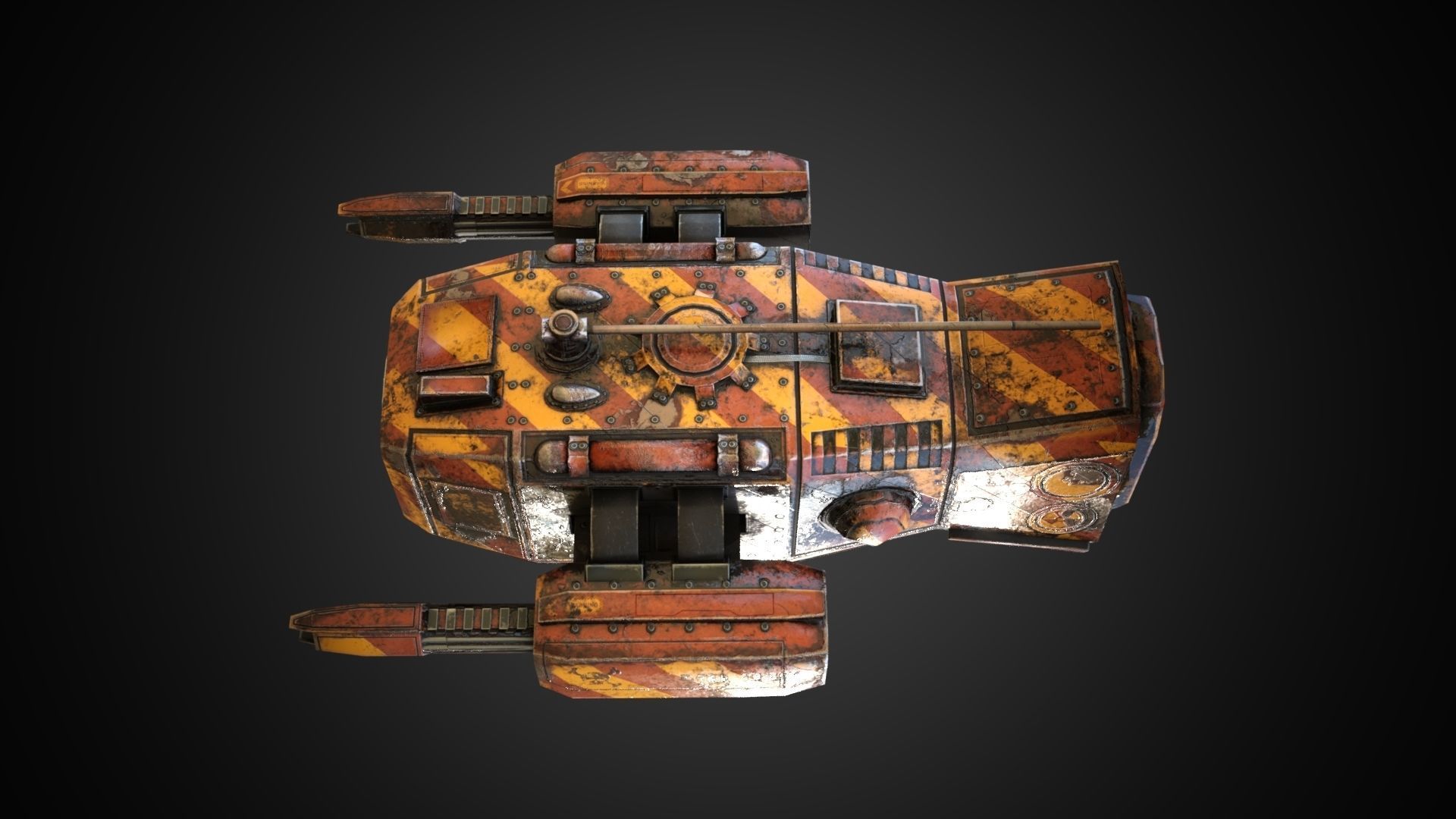 Sci-fi Drone MD-01 Low-poly 3D model_5