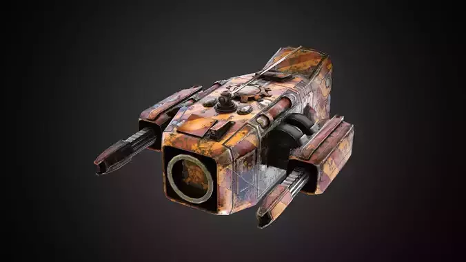 Sci-fi Drone MD-01 Low-poly 3D model