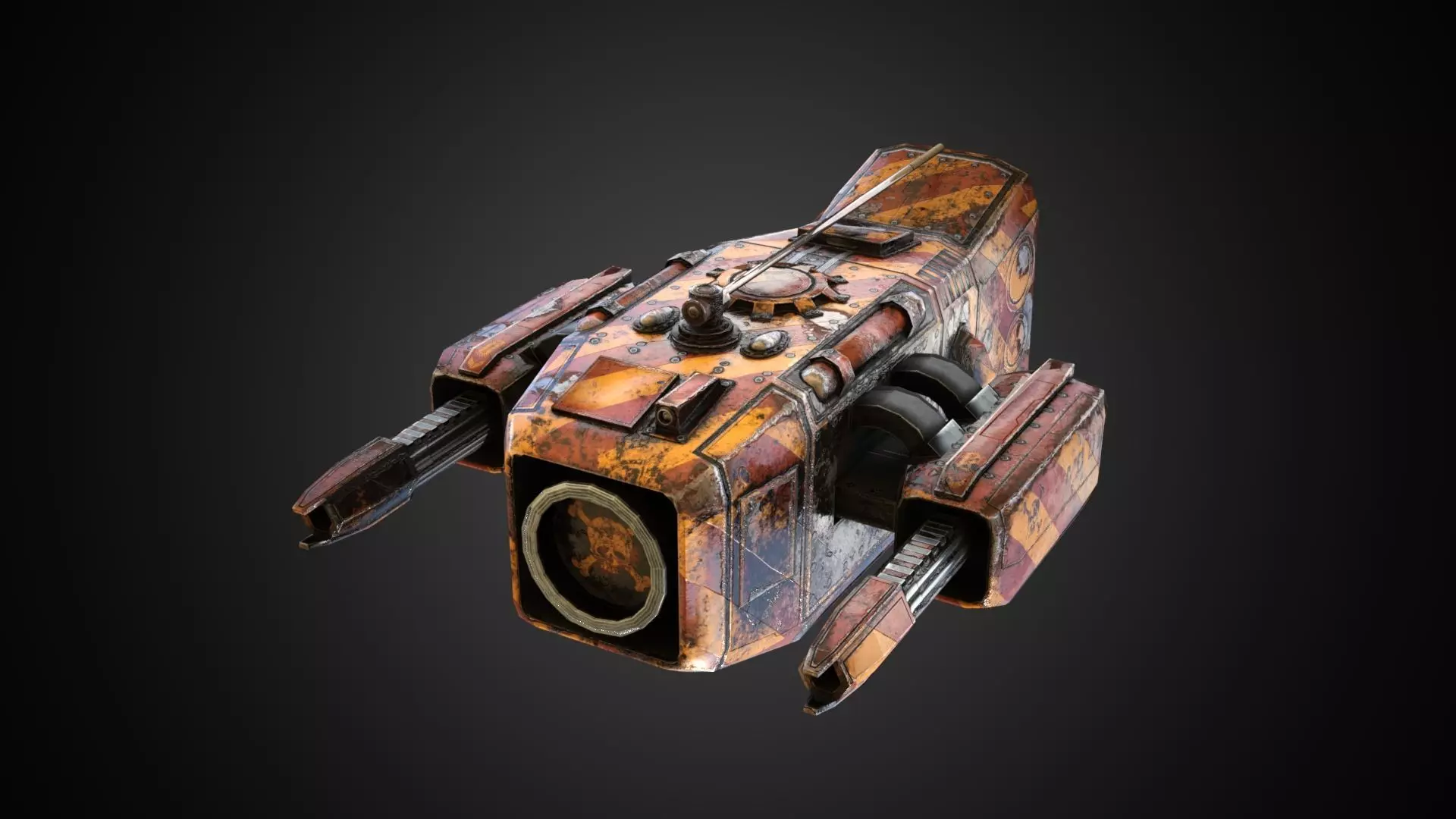Sci-fi Drone MD-01 Low-poly 3D model_0