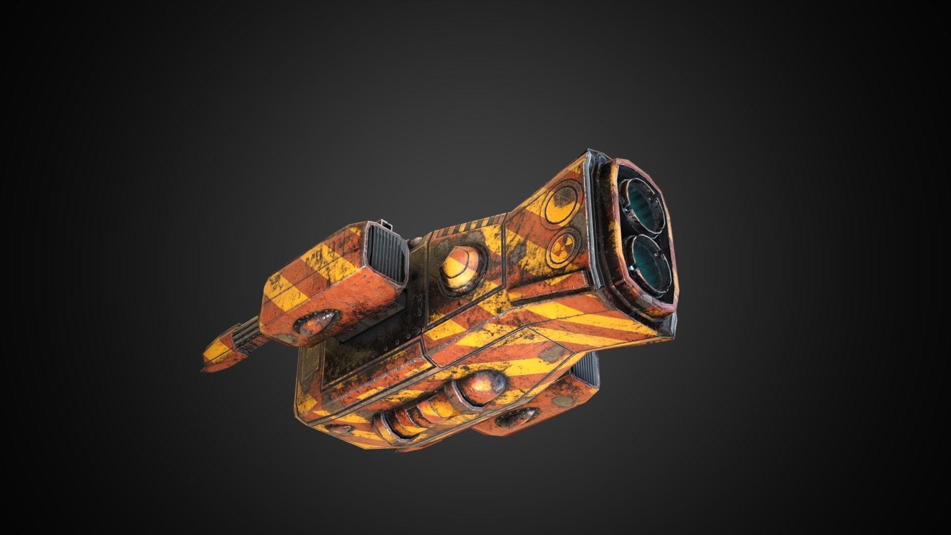 Sci-fi Drone MD-01 Low-poly 3D model_13