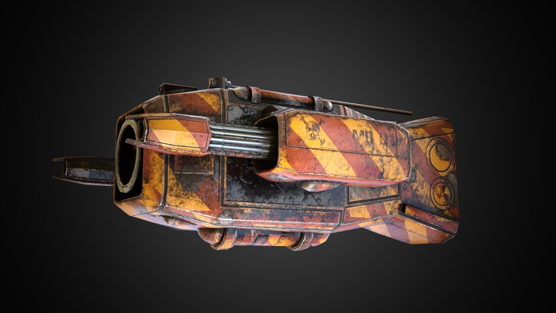 Sci-fi Drone MD-01 Low-poly 3D model_10