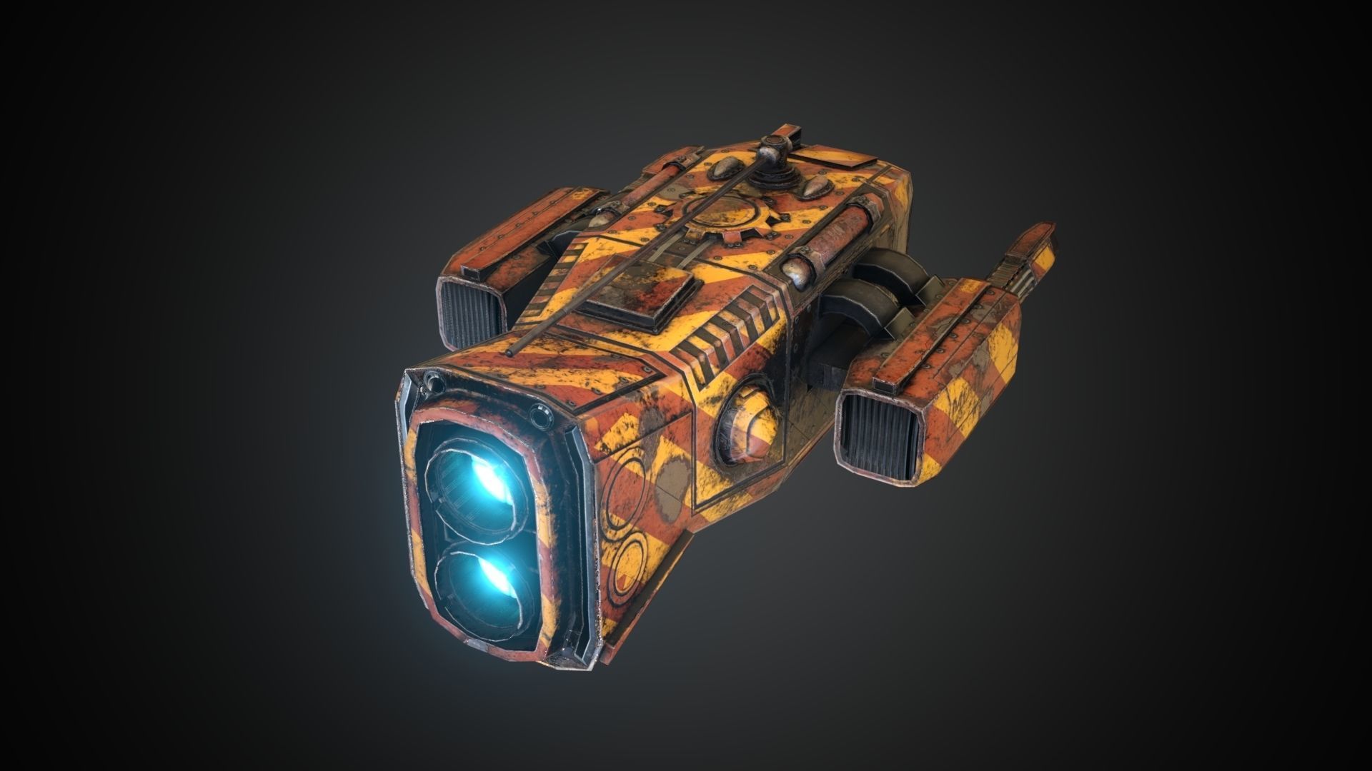 Sci-fi Drone MD-01 Low-poly 3D model_8