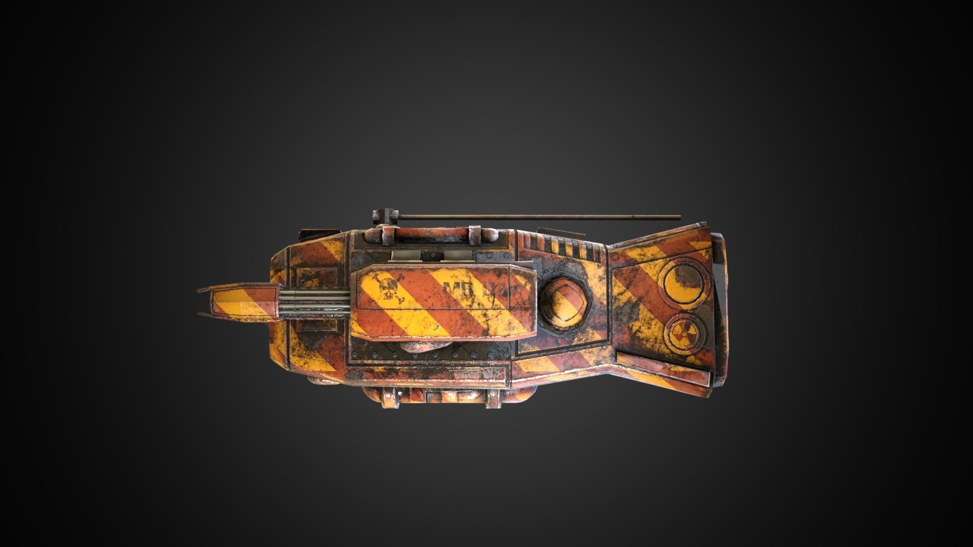 Sci-fi Drone MD-01 Low-poly 3D model_14