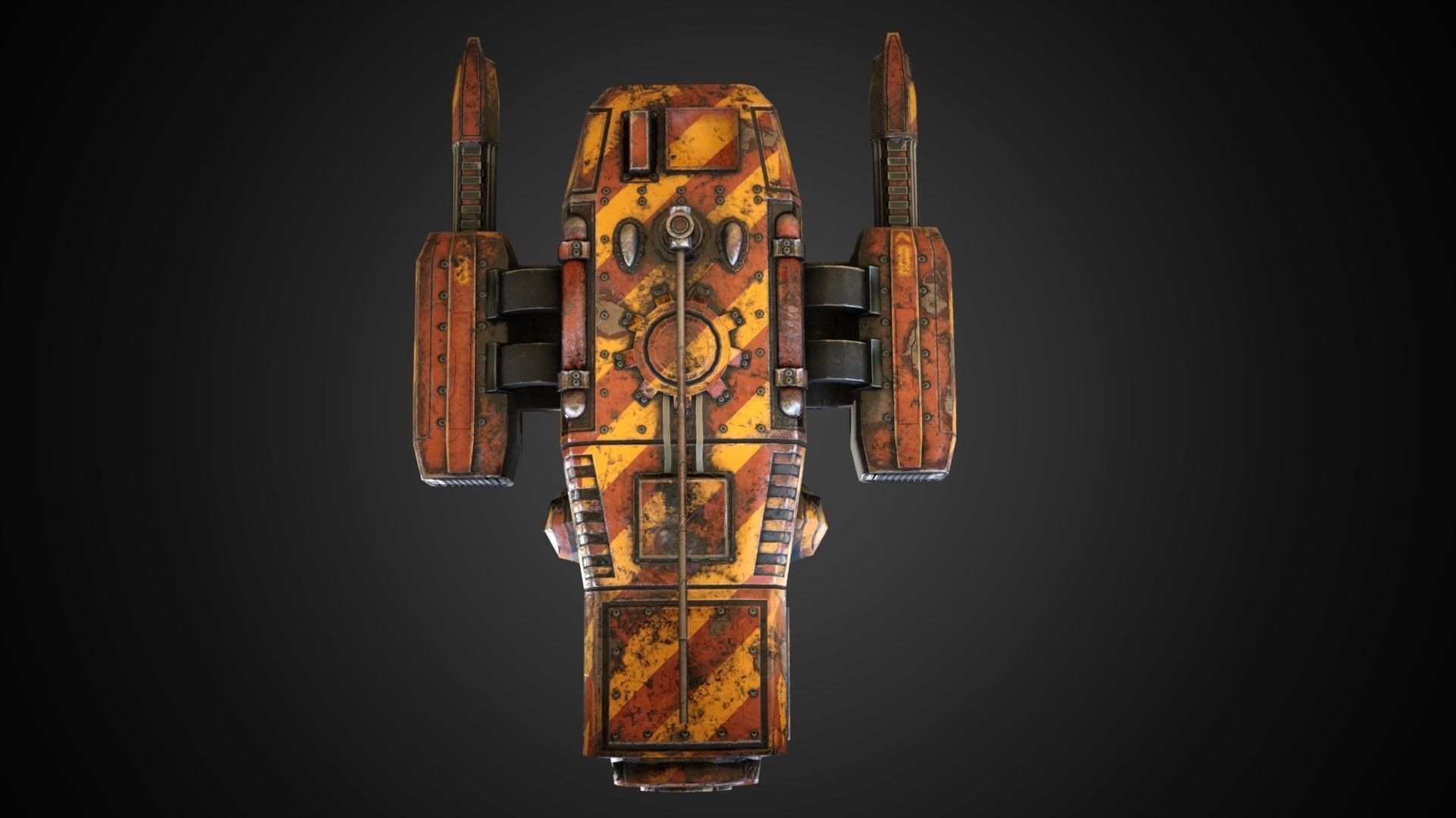 Sci-fi Drone MD-01 Low-poly 3D model_12