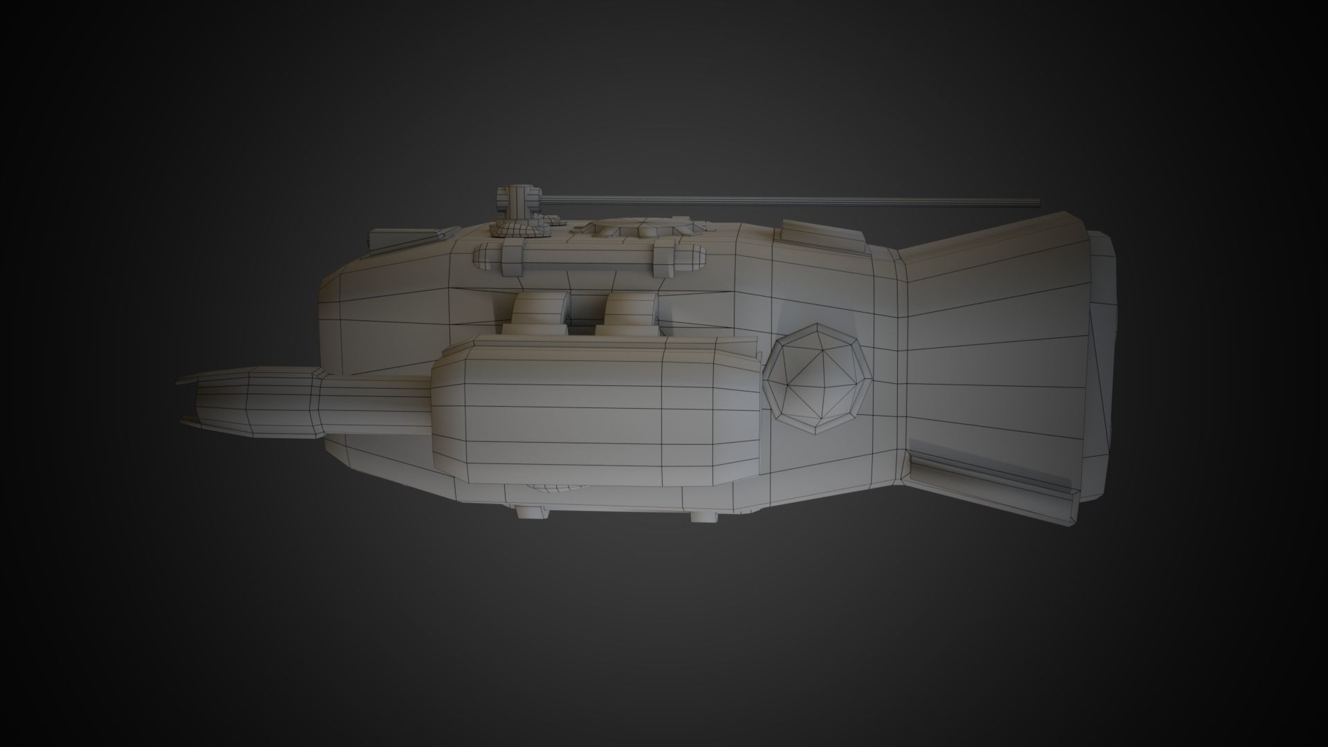 Sci-fi Drone MD-01 Low-poly 3D model_21