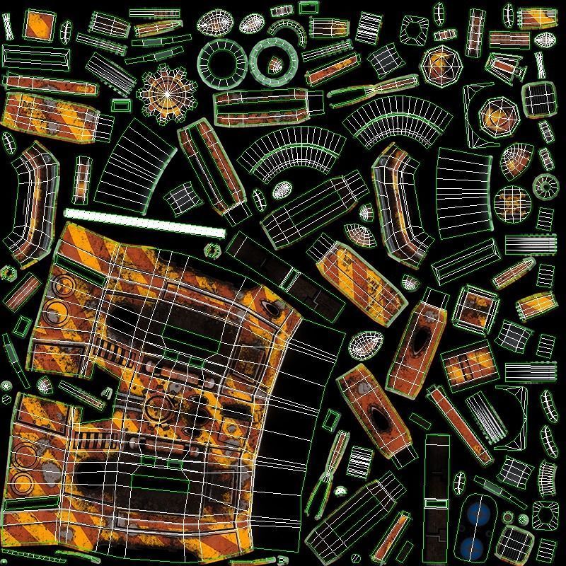 Sci-fi Drone MD-01 Low-poly 3D model_19