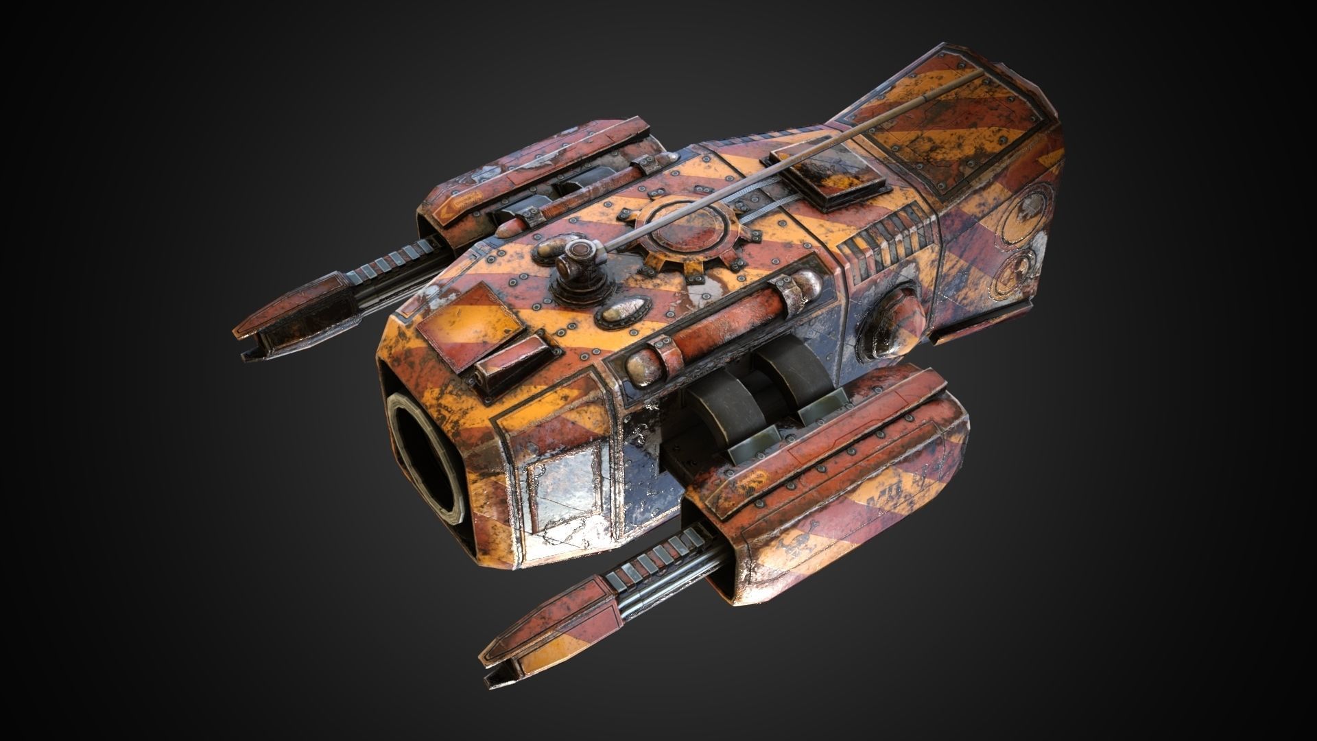 Sci-fi Drone MD-01 Low-poly 3D model_3