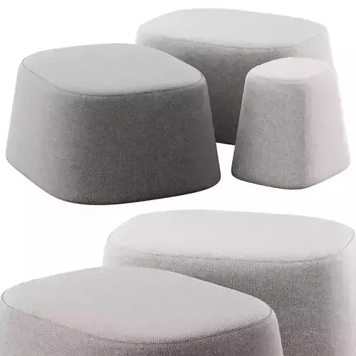 Float poufs by Tacchini 