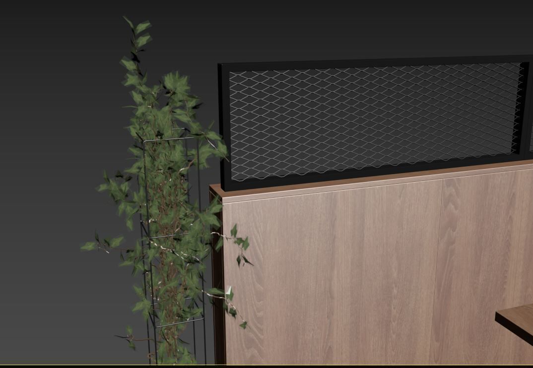 Cafe set 3D model_13