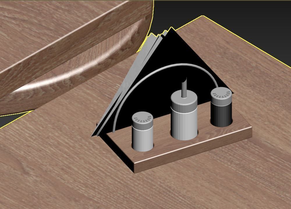 Cafe set 3D model_20