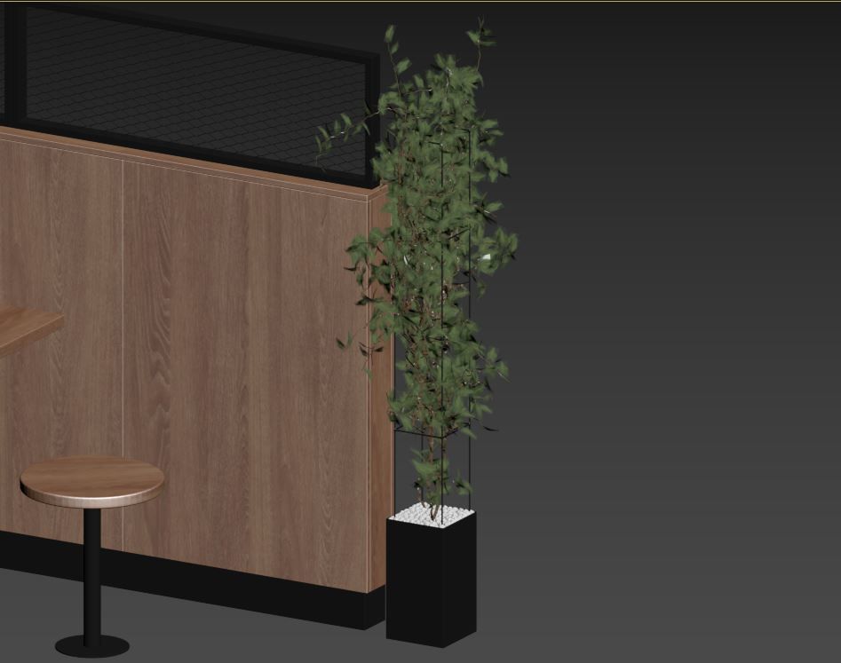 Cafe set 3D model_25