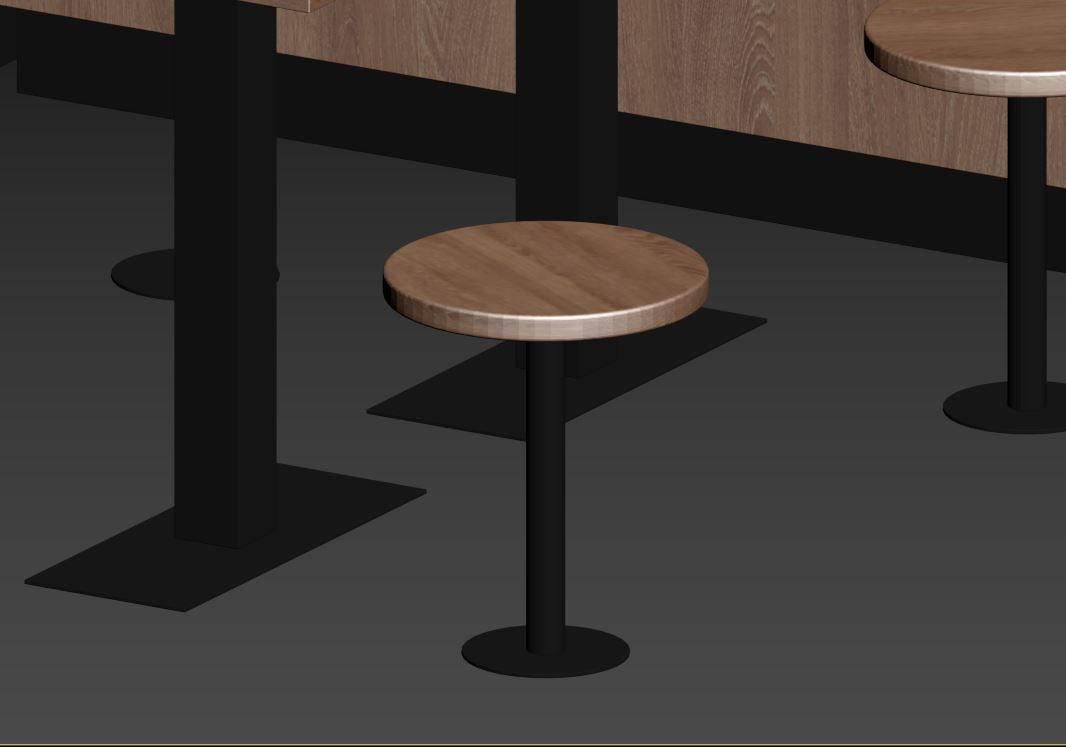 Cafe set 3D model_23
