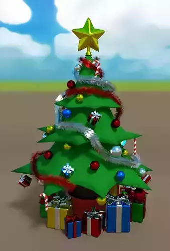 Cartoon Christmas Tree