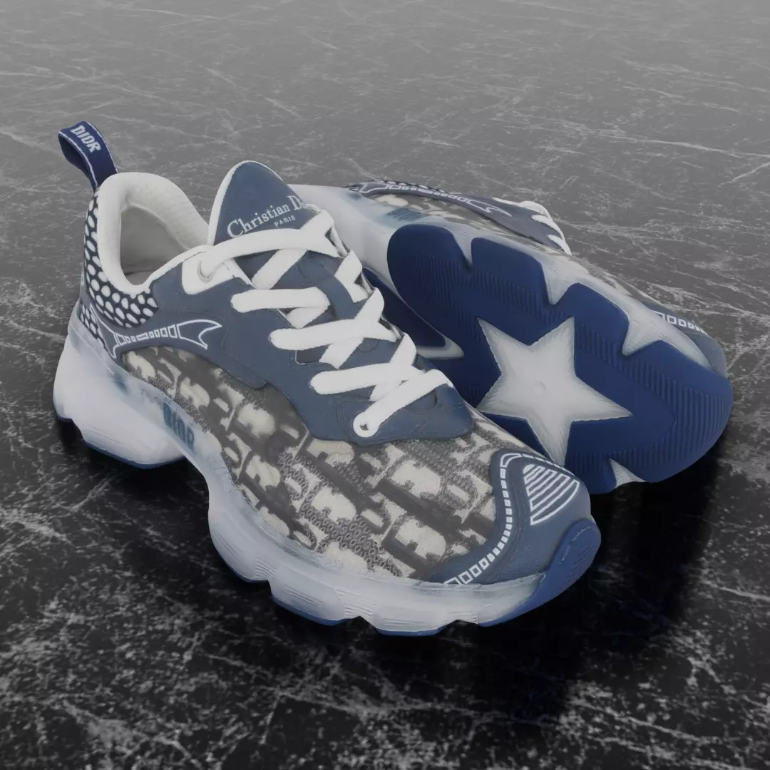 CHRISTIAN DIOR 3D SHOES 3D model_0