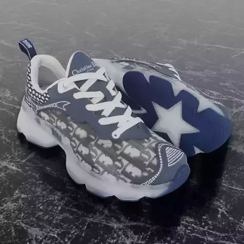 CHRISTIAN DIOR 3D SHOES 3D model