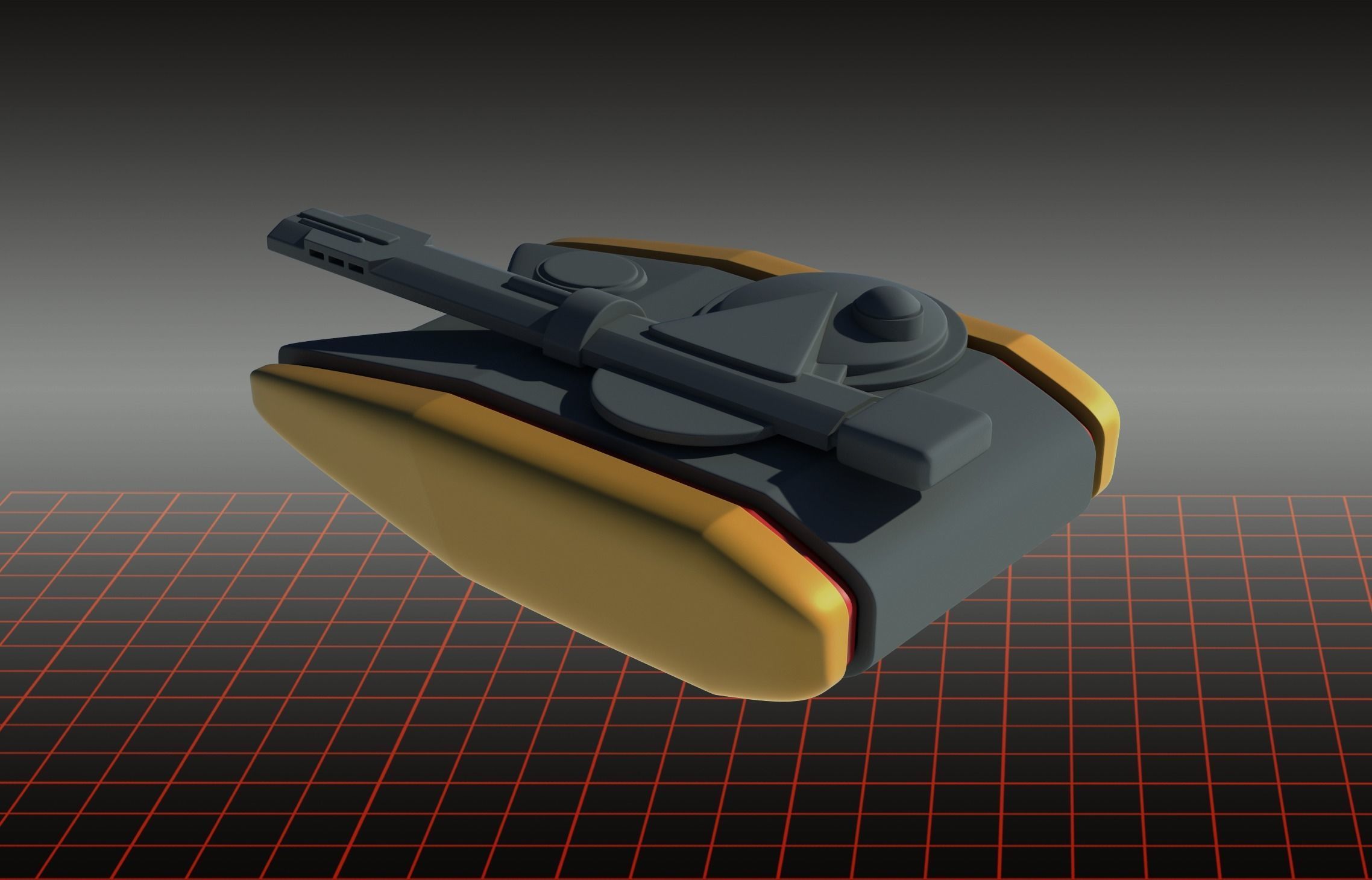 Tron - Game Grid Tank 3D print model_1