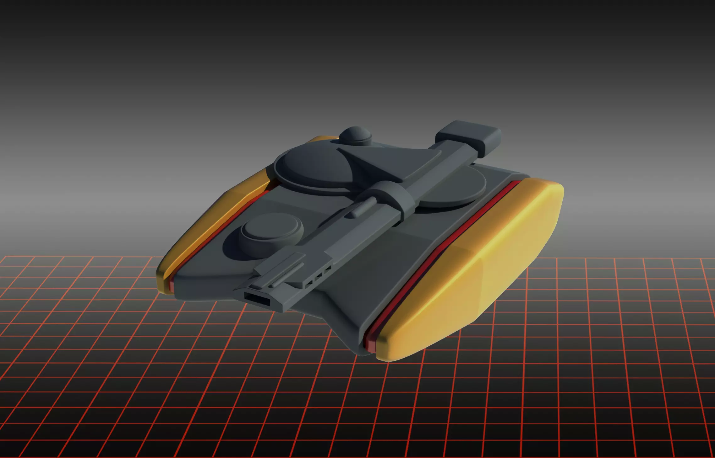 Tron - Game Grid Tank 3D print model_0