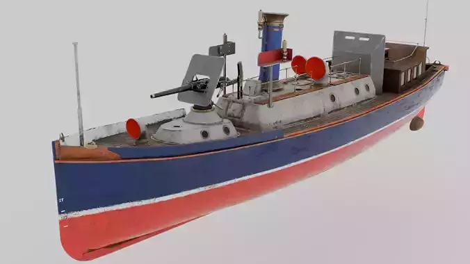 Ship launch - Steam pinnace 3D model