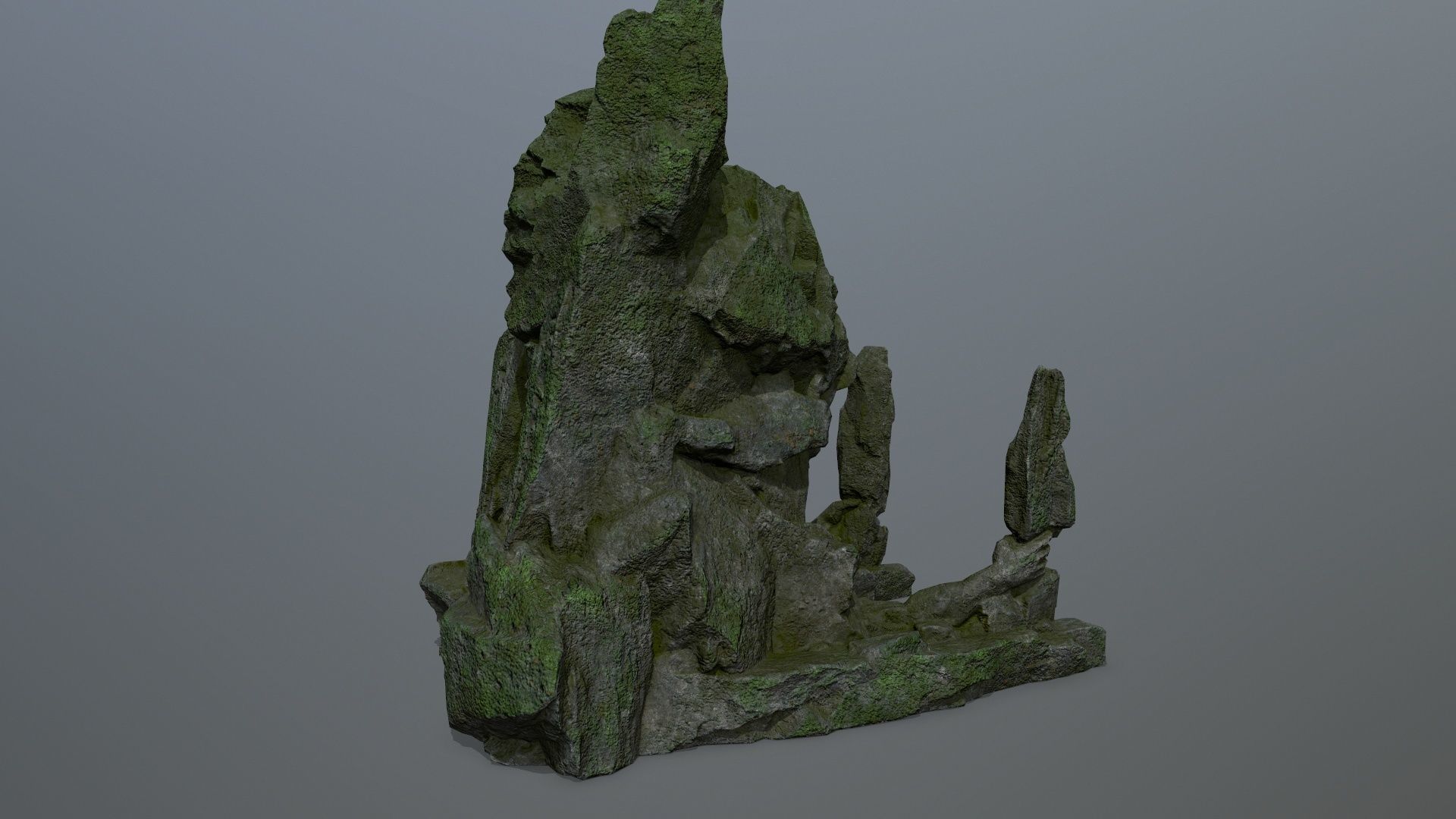 skull gate Low-poly 3D model_6