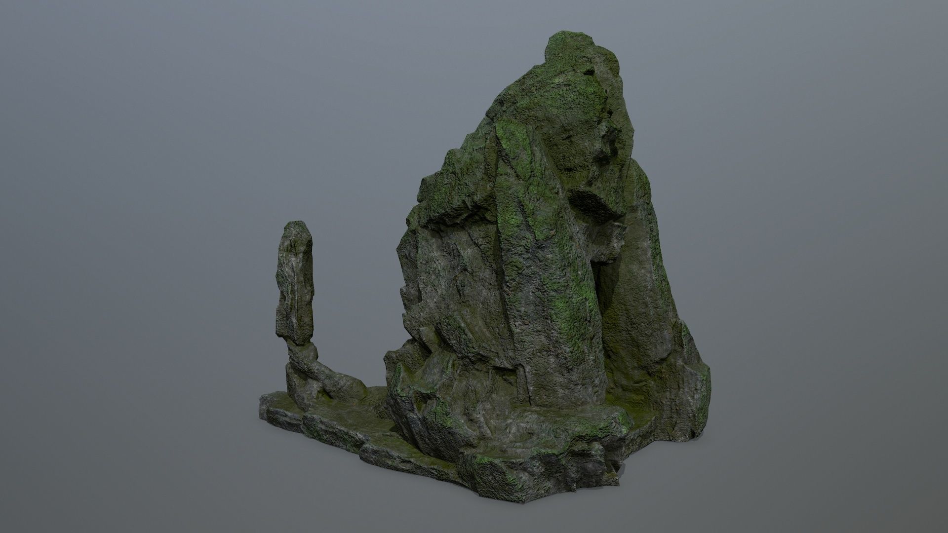 skull gate Low-poly 3D model_4