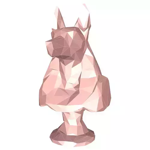 Anubis Bust Low Poly