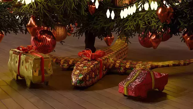  Set of 3 toys-gifts in the festive packaging cars and plane