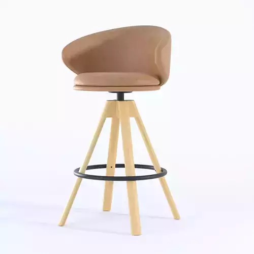 Belle ST 4WL-Arrmet Bar Stool 3D model