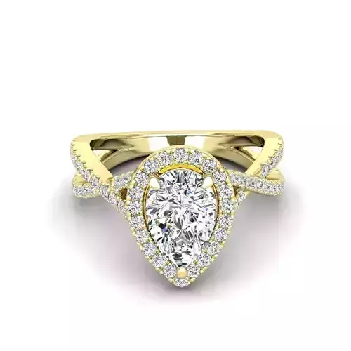 Engagement ring Ruya pear 