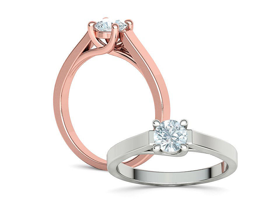 Trellis Engagement Ring Half Carat Stone 2 RINGS COLLECTION _6