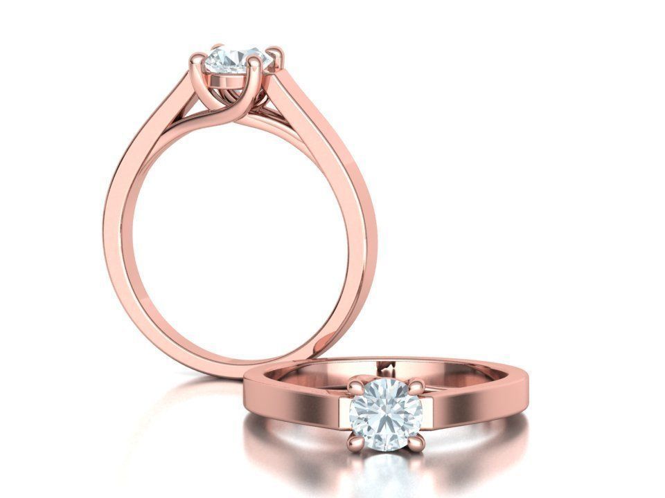 Trellis Engagement Ring Half Carat Stone 2 RINGS COLLECTION _10